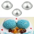 thumbnail image 5 of Conditiclusy Hemisphere 3D Aluminum Ball Sphere Cake Pan Sugarcraft Bakeware Decorating Mold, 5 of 7