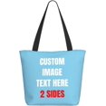 thumbnail image 3 of Custom Tote Bag With Logo Photo, Custom Bag, Personalized Shopping Bags Reusable Grocery Bags Bulk For Work Travel Gifts, 3 of 8