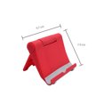 thumbnail image 2 of Phone Support Rack Convenient Foldable Adjustable Phone Desk Stand Holder for Desktop Bed Office-Red, 2 of 5