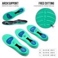 thumbnail image 3 of XINIFOOT Sport Insole Shock Absorbing Cushion Shoe Insole for Men & Women, Arch Support Insole for Plantar Fasciitis Pain Relief, Shock Relieve Foot & Leg Fatigue, Suitable for Sneakers & Work Boots, 3 of 7