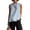 Sky Blue, variant on Womens Crew Neck Sleeveless Tank Tops Casual Summer Blouses Loose Fit Scalloped Hem Lightweight Linen Shirts M