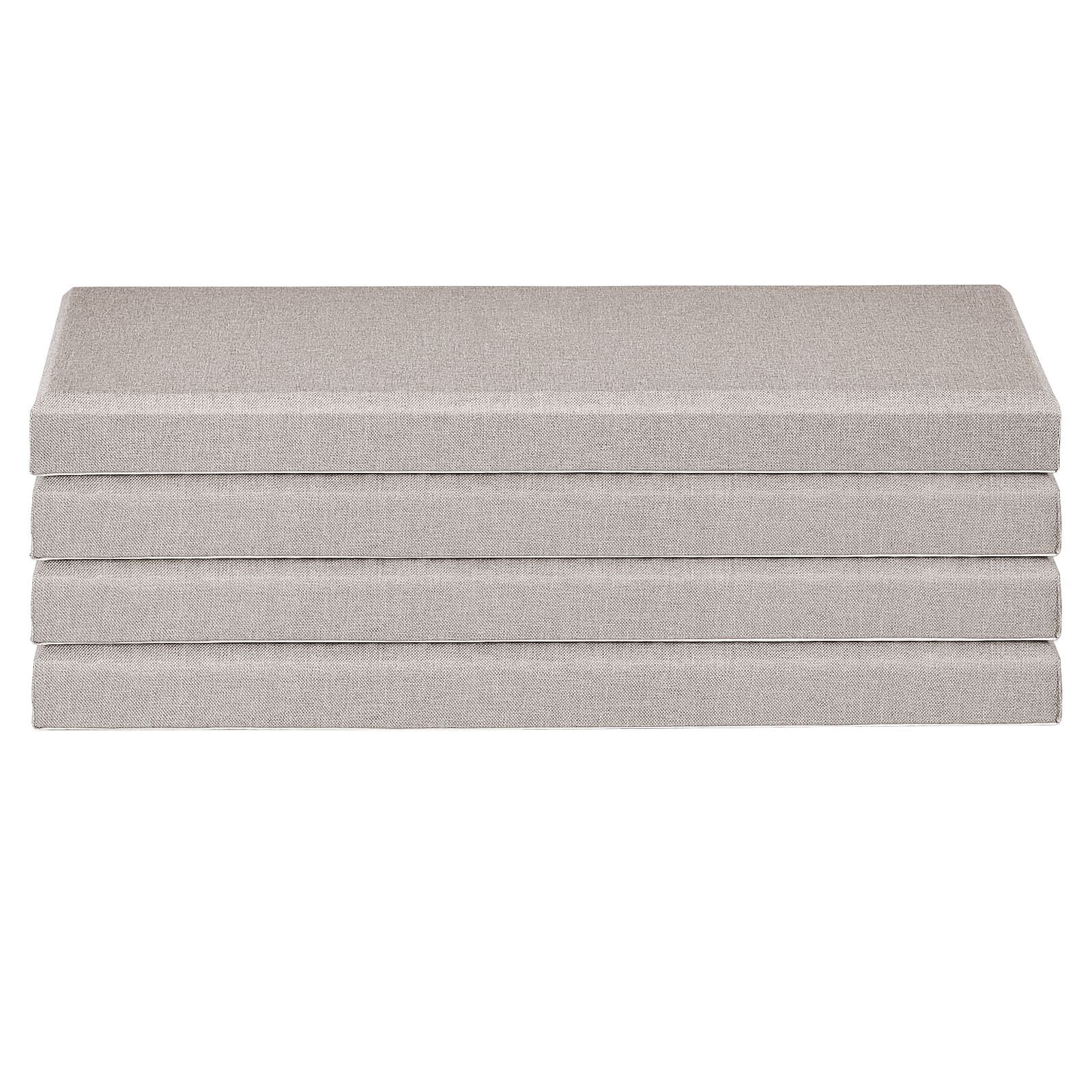 Self-Adhesive Fiberglass Acoustic Panels 2" Thick, NRC 0.95 Sound Absorbing Wall Panels 23.62"×11.81", 4 Pack Noise Reduction Panels for Recording Studio Office Home Meeting Room