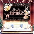 thumbnail image 4 of Pancarta de fondo de feliz cumpleaños de oro rosa, pancarta de decoración de feliz cumpleaños, telón de fondo de feliz cumpleaños para niñas y mujeres 71 x 45 pulgadas, 4 of 5