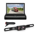 thumbnail image 1 of Car Backup Camera Reverse Rear View Camera with 4.3 Inch Foldable Monitor HD 170° Wide Angle Black, 1 of 5