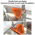 thumbnail image 3 of 100Fens Kitchen sink drain basket swan drain rack, swan drain basket for kitchen sink, multifunctional drainer rack triangle Sink Filter vegetable and fruit drainer basket, 3 of 11