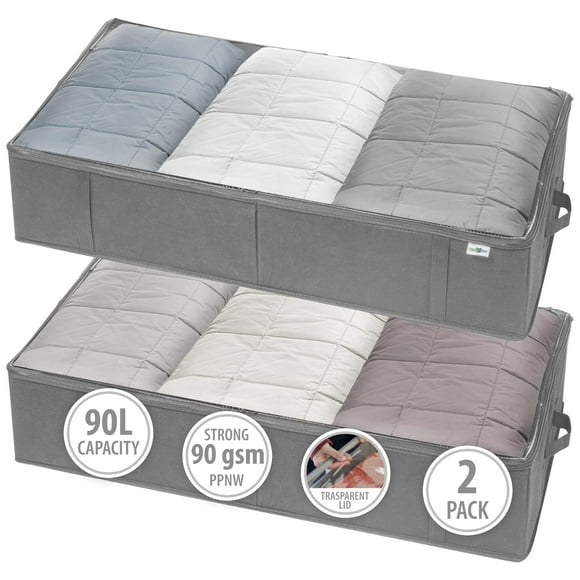 StorageExpert Organizadores de armario y almacenamiento – Maximiza el espacio con contenedores de almacenamiento debajo de la cama y almacenamiento de ropa – Almacenamiento ideal para armario, organiz