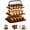 Retro 1 Pack, variant on 3 Tier Wooden Cupcake Stand, Rustic Round Tiered Dessert Display Tray for Up to 24 Cupcakes, Wedding, Graduation and Baby Shower Party Decor