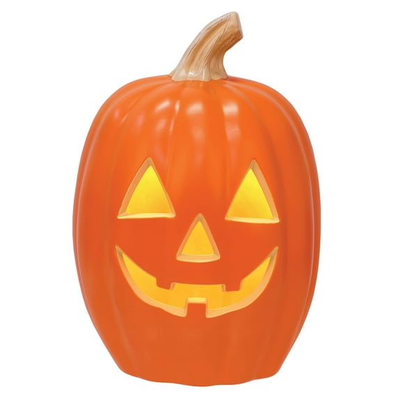 12" Light Up Pumpkin Decoration