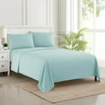 thumbnail image 2 of Sweet Home Collection 1800 Series Bed Sheets - Extra Soft Microfiber Deep Pocket Sheet Set - Aqua, Twin XL, 2 of 6