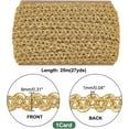 thumbnail image 5 of 21 Yards Gimp Braid Trim 10mm Cord Filigree Polyester Lace Ribbon Woven Fabric Trim Lace Trim Upholstery Trim for Costume DIY Crafts Sewing Jewelry Making Home Decoration, 5 of 9