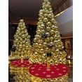 thumbnail image 4 of Falda para árbol de Navidad con bordado de copos de nieve de Simhomsen, color rojo, 4 of 4