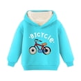 thumbnail image 2 of Bnwani Hoodies Girls Long Sleeve Lamb Wool Velvet Thick Sweatshirt Printed Pullover, 2 of 4