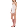 thumbnail image 3 of Coduop Women's Sleeveless Spaghetti Strap Mini Dress Lace Floral Cocktail Mini Dress, 3 of 8