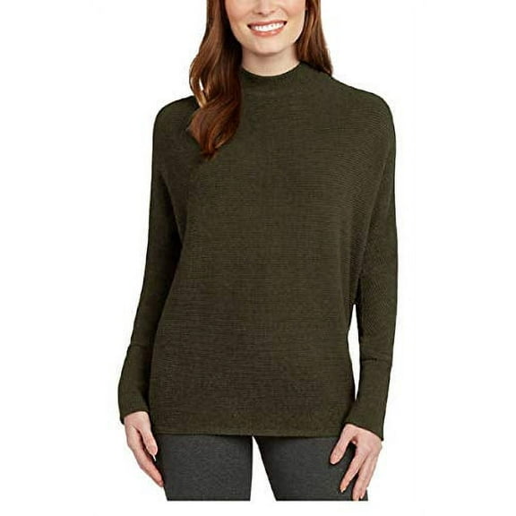 Matty M Ladies' Mock Neck Top (Olive, XX-Large)
