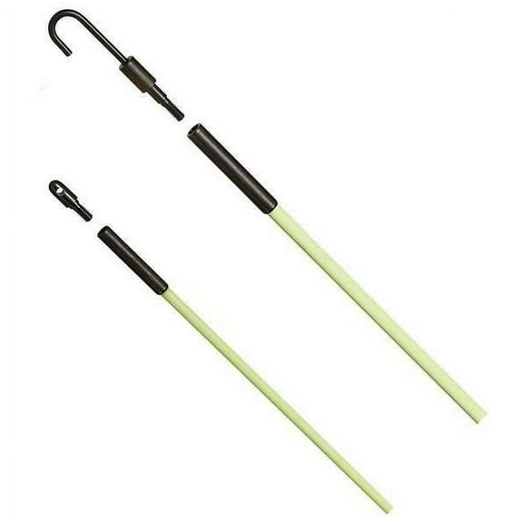 IDEAL Lightweight Telescoping Fishing Rod, 12 ft Fiberglass, 2lb