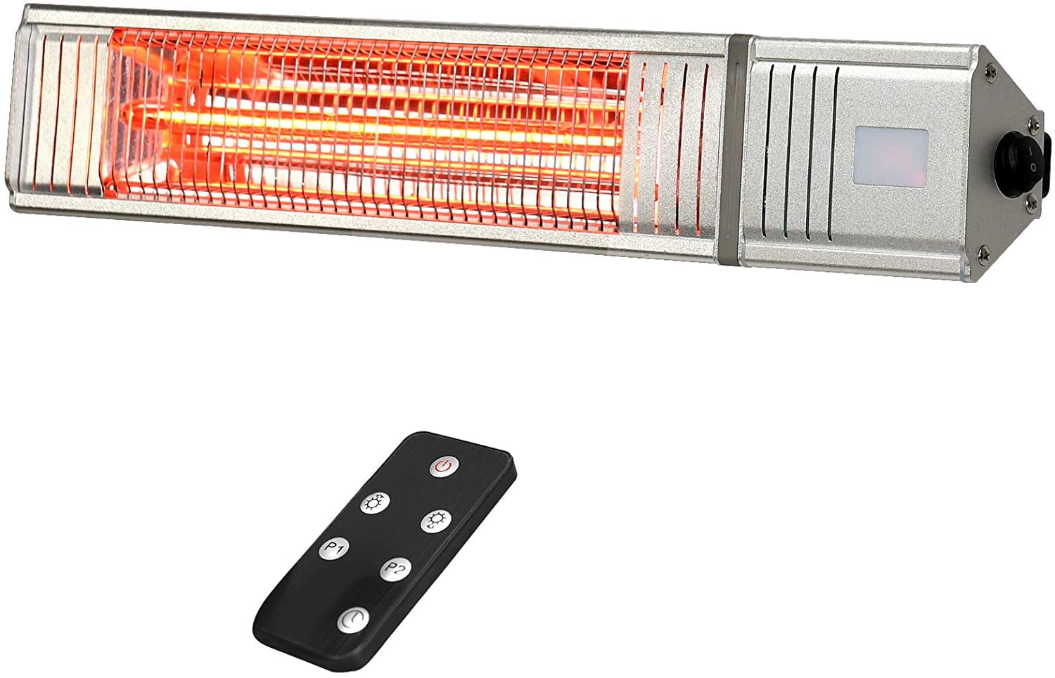 1500W Wall Mount Patio Heater, Indoor/Outdoor Infrared Heater w/Remote