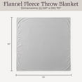 thumbnail image 7 of Lavish Home Lightweight Microfiber Throw Blanket for Adult (Dawn Gray), 7 of 7