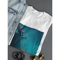 thumbnail image 3 of Fish Hoarder T-Shirt Women -Muzaffar Yulchiboev Designs, Female Medium, 3 of 4