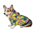 thumbnail image 6 of Goofa Retro Boho Elephants Pattern Small Dog Sweater Hoodies Pet Grey Hooded Soft Fleece Sweatshirts with Pocket Fall Winter Puppy Cat Sweaters Warm Clothes-X-Large, 6 of 8