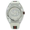 thumbnail image 2 of Pre-Owned GUCCI Sync Interlocking G Shelly Silver Dial Stainless Steel Rubber Men's... (Good), 2 of 9