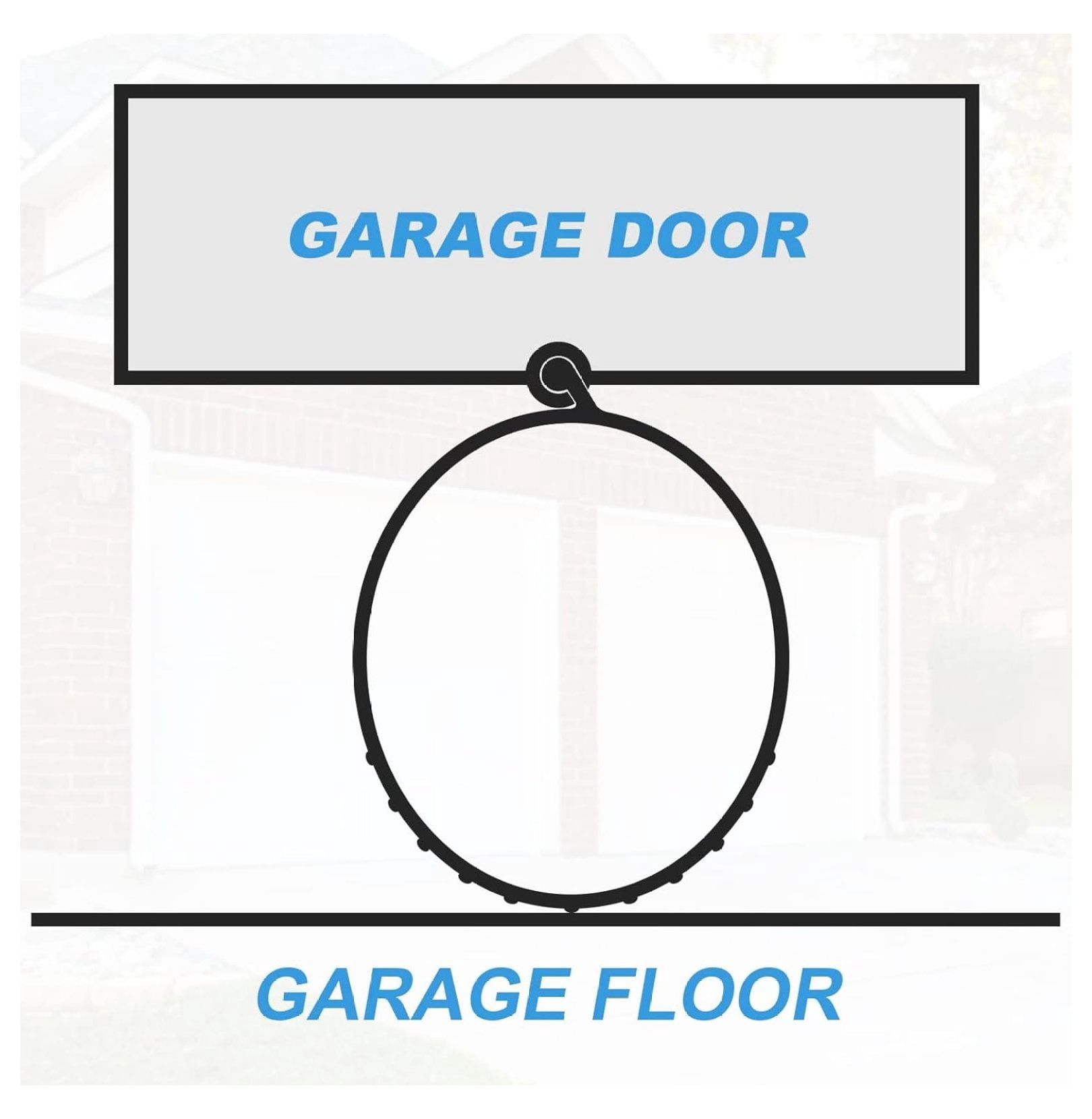 P-Bulb Bottom Weather Seal - Fits Overhead Door Models (16'4"), Gray
