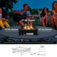 thumbnail image 5 of Costway Portable Tabletop Fire Bowl 40,000 BTU Propane Firepit fit Umbrella Holes Table, 5 of 11