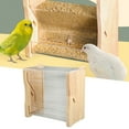 thumbnail image 3 of Acrylic Clear Window Bird Feeder Chicken Feeder Automatic Chick Bird Food Box For Budgies Cockatiel Quails, 3 of 8
