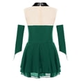 thumbnail image 4 of Vestido de baile lírico de Ballet brillante para niñas, guantes sin dedos, calzoncillos incorporados, Ropa de baile latino Cha-cha, 4 of 5