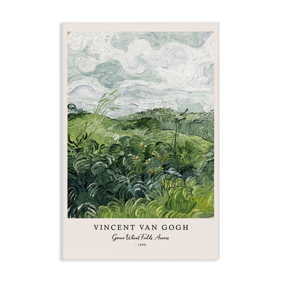 Stupell Industries Classic Green Wheat Fields Canvas Wall Art, design by Vintage Hustle