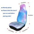 thumbnail image 6 of ZNDUO 2 Piece Universal Car Seat Covers for Front Seats, Polyester Abstract Blue Watercolor Art Pattern Elastic Car Seat Protectors, 6 of 8