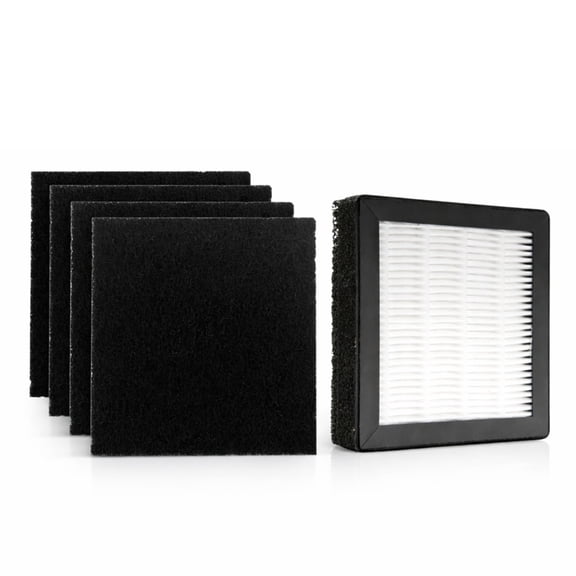 Nispira Replacement Filter Set for KOTTO Solder Smoke Absorber, HEPA and Carbon Filters, 4.7" x 4.7", 1 Set