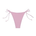 thumbnail image 3 of Swim Pants For Women Full Coverage Bikini Bottoms Pink Mid Rise Swim Bottoms Bathing Suit Bottoms, 3 of 5