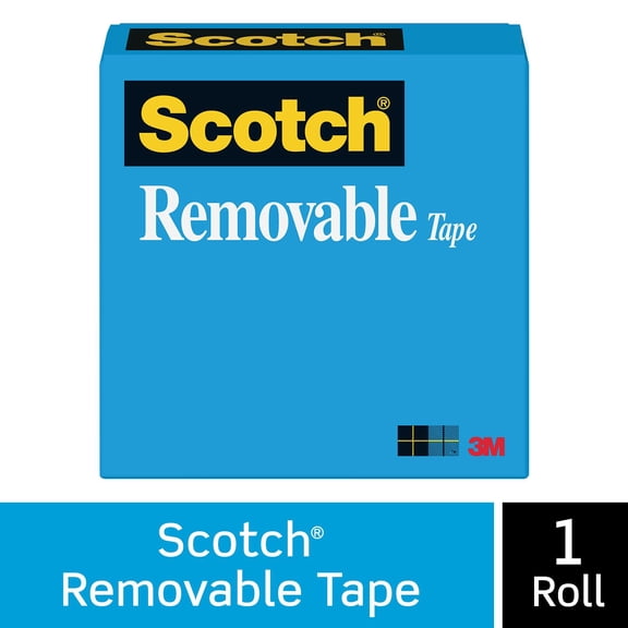 Scotch Removable Tape, 1/2 in. x 1,296 in., 1 Box/Pack