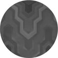 thumbnail image 1 of Ahgly Company Machine Washable Indoor Round Transitional Smokey Gray Area Rugs, 3' Round, 1 of 7