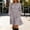 Gray, variant on YTCAMLO Plus Size Fall Dresses for Women Casual Ruched Crew Neck Midi Dress Puff Long Sleeve A Line Dress High Waist Casual Dress