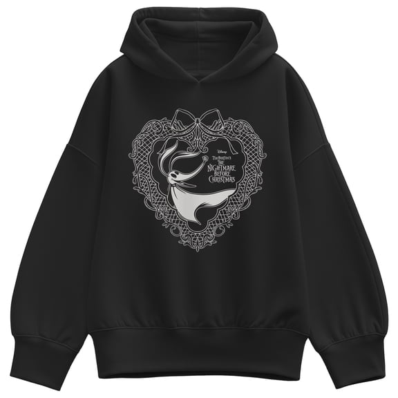 The Nightmare Before Christmas - Zero Coquette Oversized Fleece Hoodie Sweatshirt