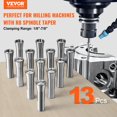 thumbnail image 2 of Juego de pinzas VEVOR Precision R8 13 piezas de 1/8 pulgadas a 7/8 pulgadas con almacenamiento, 2 of 9