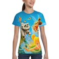thumbnail image 3 of Kids 3D Graphic Tinker Bell T-Shirts, Novelty Shirts Crewneck Short Sleeve Tees for Youth Boys Girls, 3 of 8
