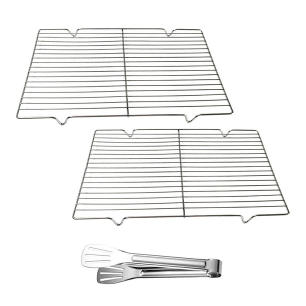 HLONK Checkered Chef Cooling Rack Set of 2 Stainless Steel, Oven Safe