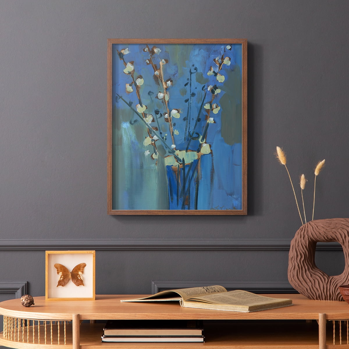 Winter Willow II Framed Print - Solid Wood in Single Picture Frame Solid Wood 2 Framed Print