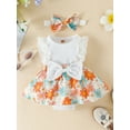 thumbnail image 2 of Baby Girl Summer Clothes Outfits Sleeveless Lace Floral Romper Dress Newborn Outfit, 2 of 7