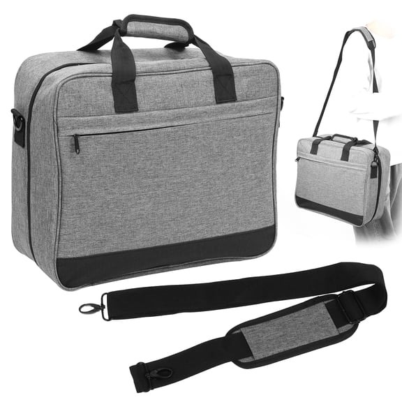 Threns Audio Mixer Case for RODECaster Pro/RODECaster Pro II, DJ Mixer Bag with Padding, Recording Equipment Bag with Adjustable Storage for Cable, Podcast Gear and Mic, Grey,15.5"x 13" x 6"