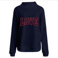 thumbnail image 5 of Valentines Turtleneck Sweatshirts For Women Casual Long Sleeve Valentine'S Sweatshirt Love Letter Graphic Sweatshirt, 5 of 5