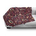 thumbnail image 3 of Paisley Soft Flannel Fleece Throw Blanket, Modern Paisley Pattern with in a Funky Inspired Graphic Design Print, Cozy Plush for Indoor and Outdoor Use, 50" x 60", Multicolor, by Ambesonne, 3 of 6