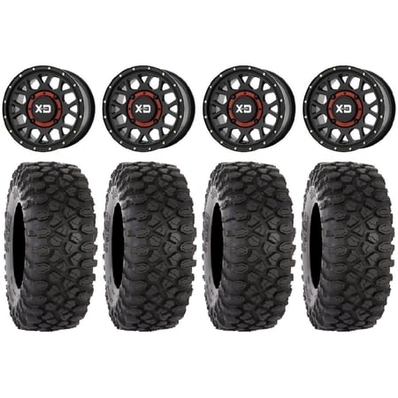 KS135 Grenade Black 15 Wheels 30 XC450 Tires Can-Am Commander Maverick Renegade Outlander Defender KS135 Grenade Black 15 Wheels 30 XC450 Tires Can-Am Commander Maverick Renegade Outlander Defender