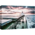 thumbnail image 3 of PixonSign Canvas Print Wall Art High Contrast Freighter Ship at Sea Nature Wilderness Photography Realism Nautical Landscape Relax/Calm Multicolor Neon for Living Room, Bedroom, Office - 24"x36", 3 of 5