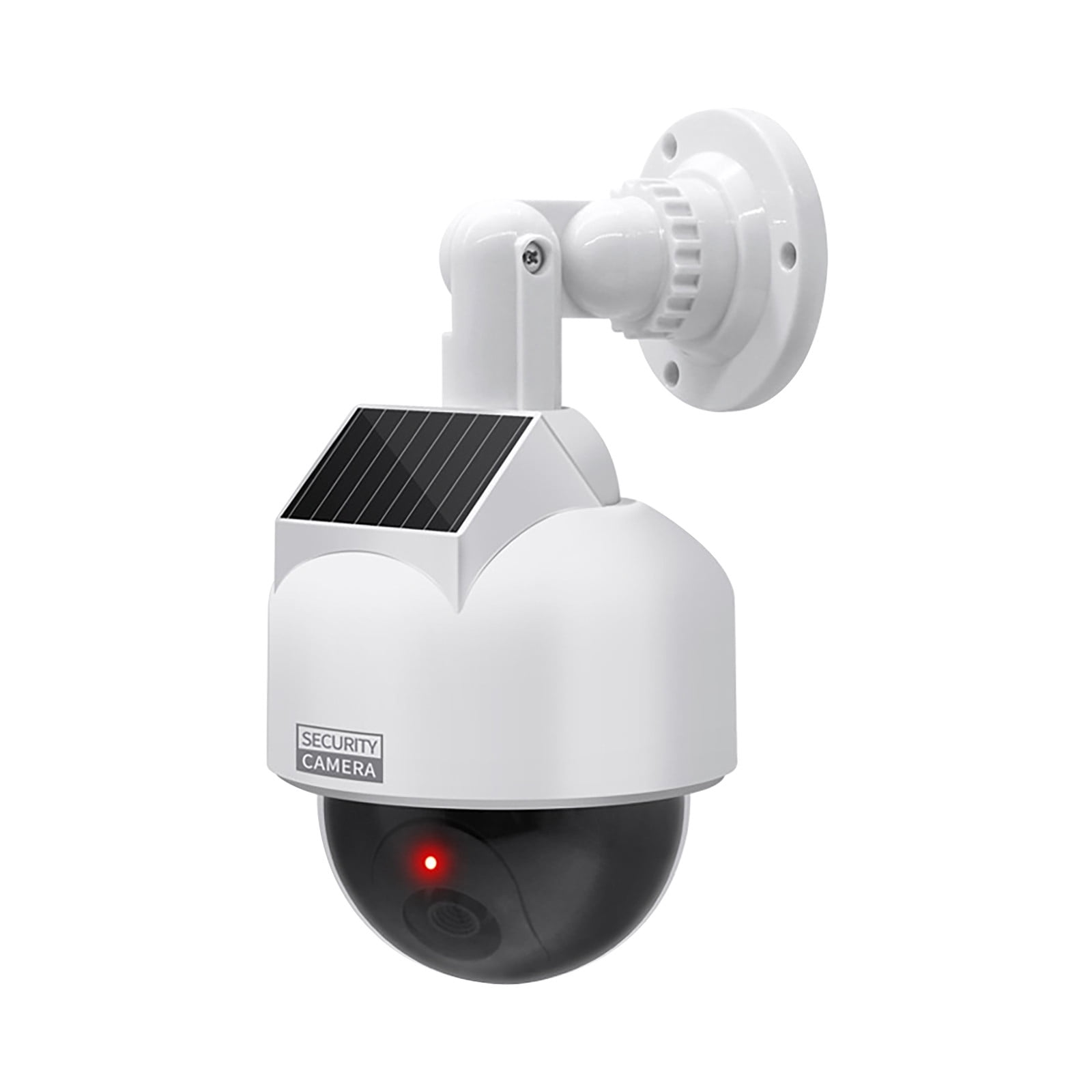 Qholemyo Dummy Fake Camera Security Outdoor, Powered Simulated Surveillance Cameras With 1 Flashing Red LED, Fake Dome Camera For Home