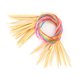 thumbnail image 4 of Popular práctico colorido tubo blanqueado de bambú anillo lana aguja suéter aguja 80 cm, 4 of 8