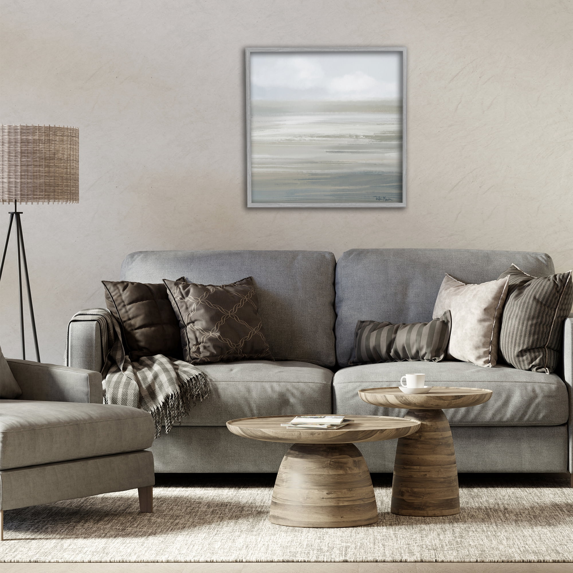 Stupell Industries Mid Afternoon Landscape Gray Framed Giclee Art, design by Robin Maria