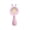 Pink, variant on Cute Rabbit Ear Rainbow Led Ring Handheld Mini Fan 3 Adjustable Speeds Rotatable Dual Use Handheld & Desktop Usb Recharge Pocket Portable Cooling Fan For Picnic Beach Shopping